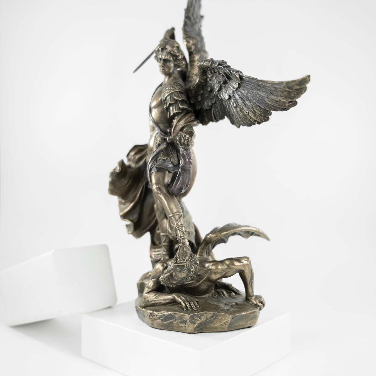 Resin and Bronze Statue of Saint Michael