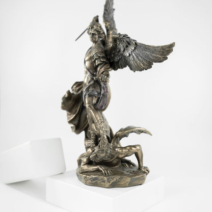 Resin and Bronze Statue of Saint Michael