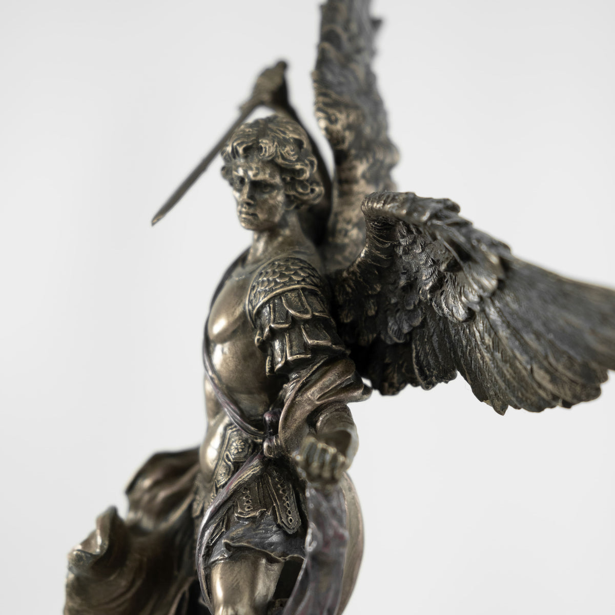 Resin and Bronze Statue of Saint Michael