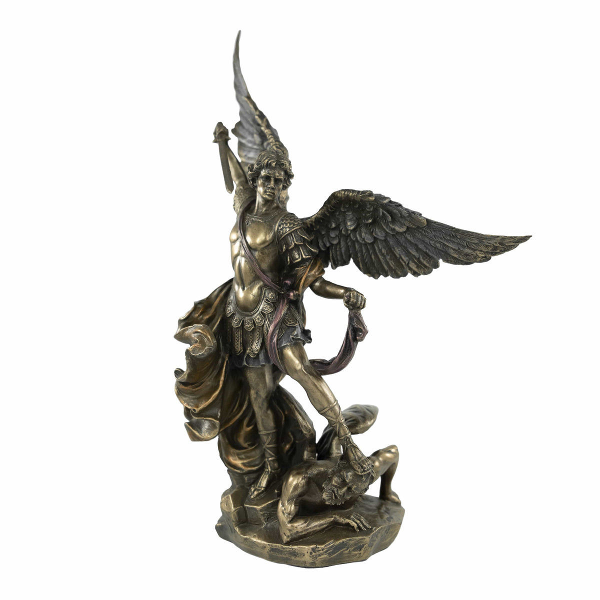 Resin and Bronze Statue of Saint Michael
