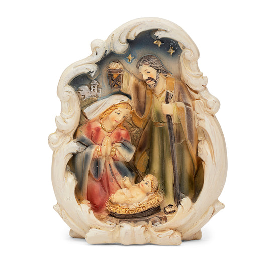 Resin Cloud With Nativity Scene