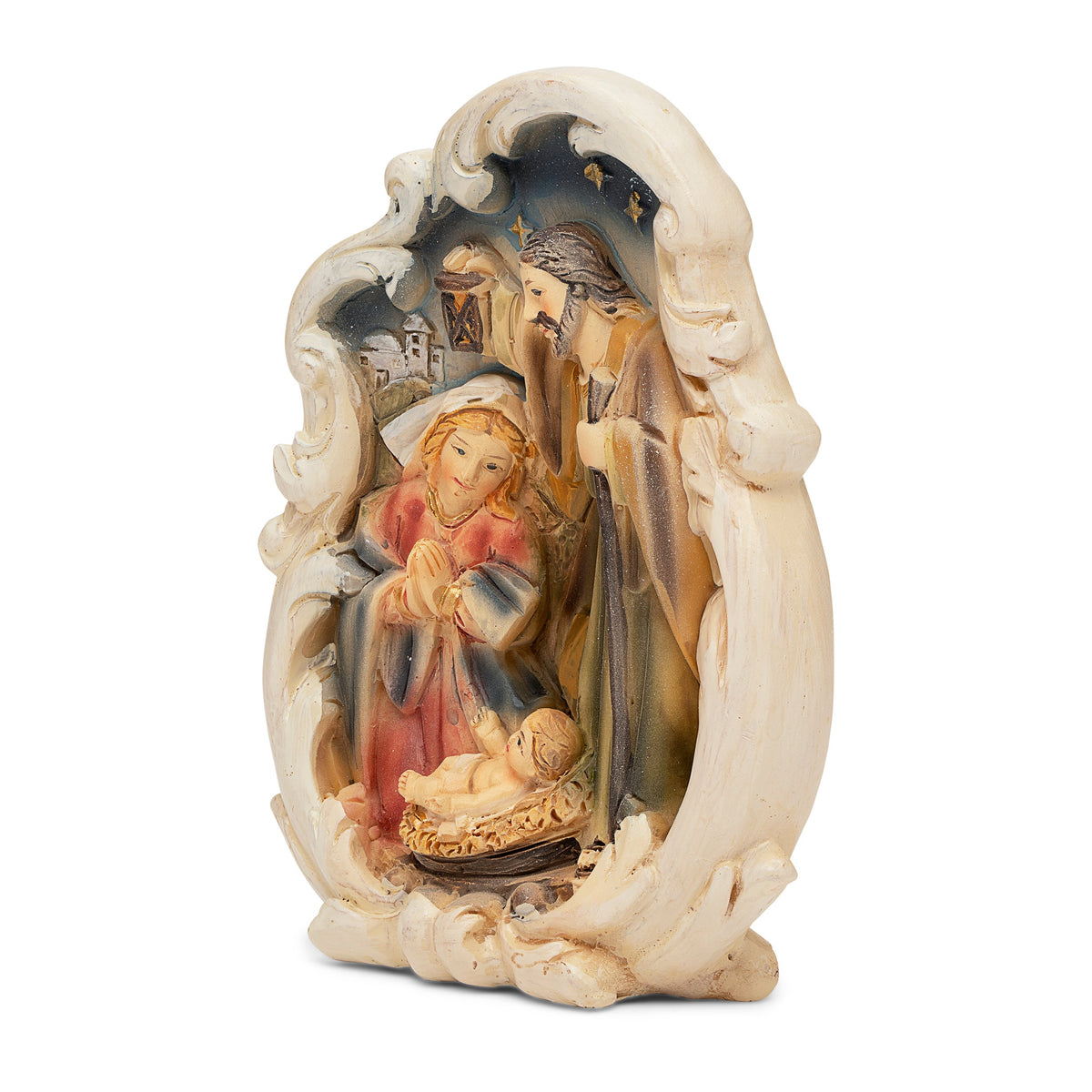 Resin Cloud With Nativity Scene