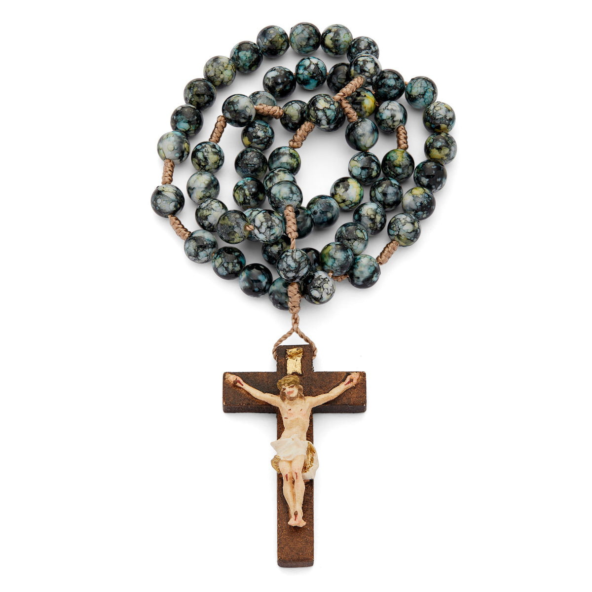 Resin Rosary in Rope