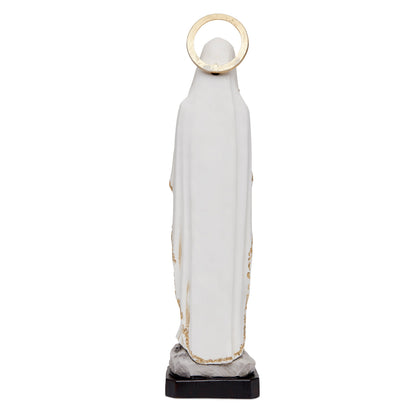 Resin Statue of Our Lady of Lourdes With Halo