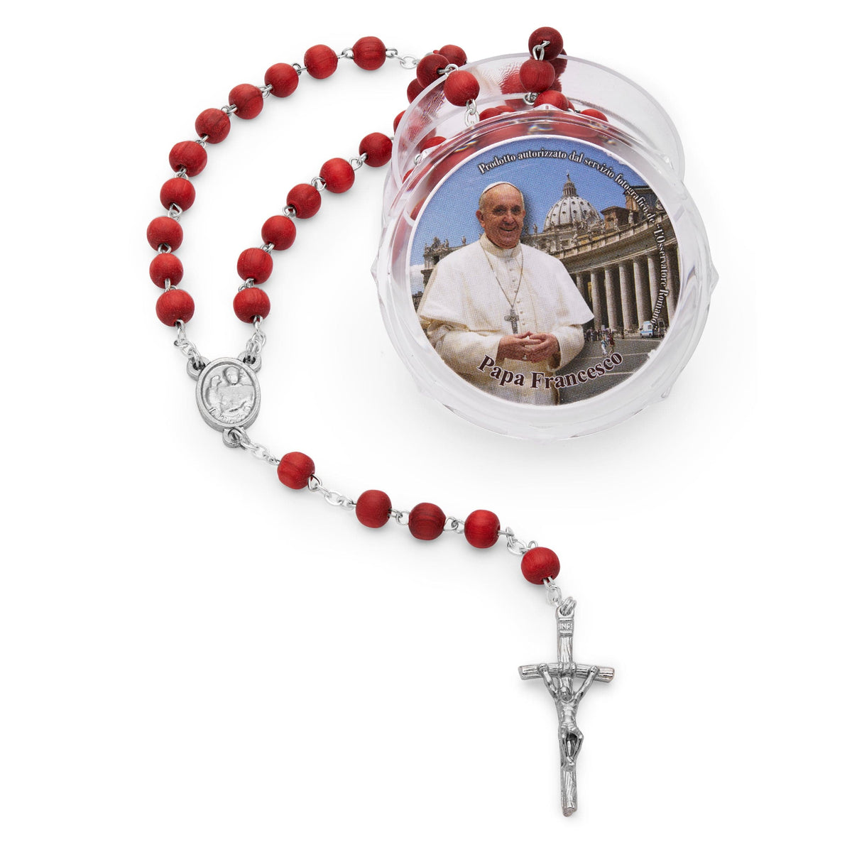 Rosary box of Pope Francis I with a Scent of Rose