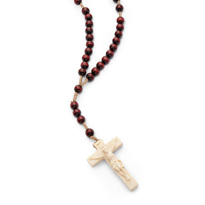 Rosary in Rope  with Wooden Beads