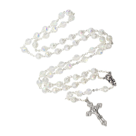 Rosary Madonna with Child Centerpiece hot-air balloon Beads