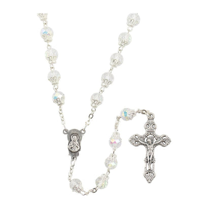 Rosary Madonna with Child Centerpiece hot-air balloon Beads