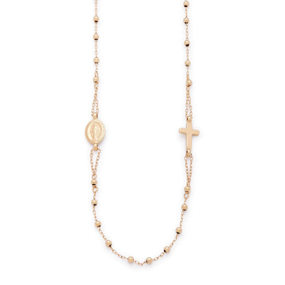 Rosary Necklace in Yellow Gold