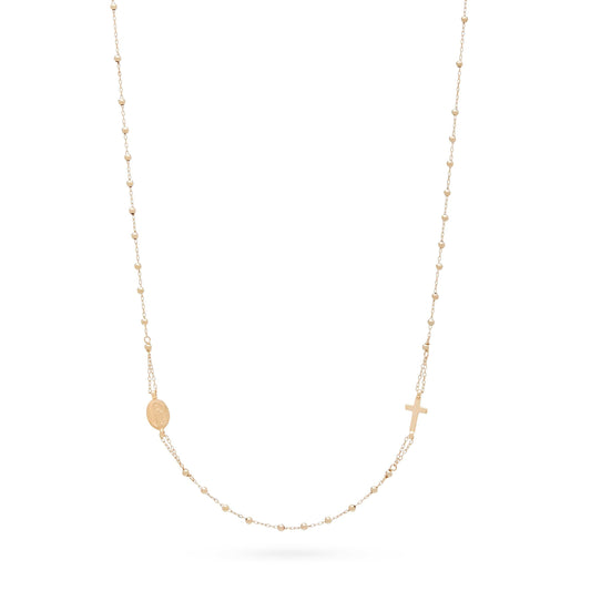 Rosary Necklace in Yellow Gold