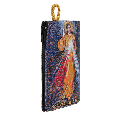 Rosary Pouch with Divine Mercy Jesus