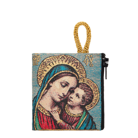 Rosary Pouch with Our Lady of Good Counsel
