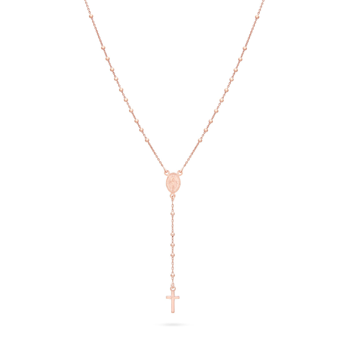 Rose Gold-plated Sterling Silver Rosary