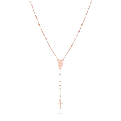 Rose Gold-plated Sterling Silver Rosary