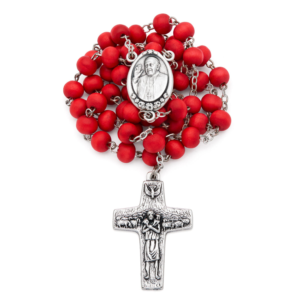 Rose Petal Pope Francis Boxed Rosary