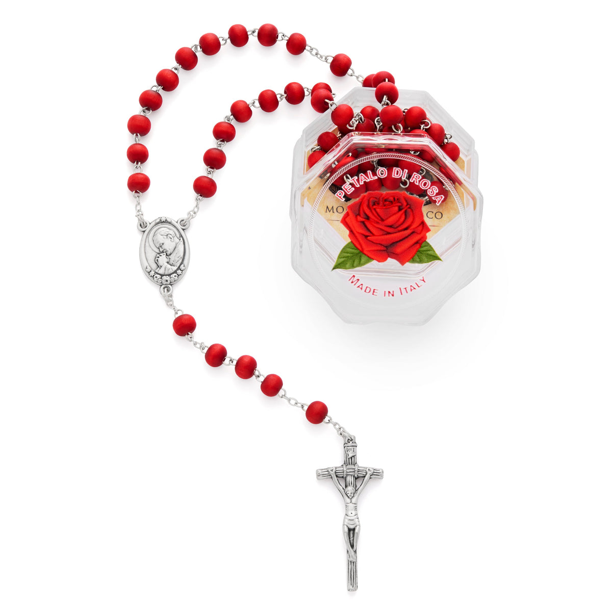 Rose Petal St. John Paul II Boxed Rosary