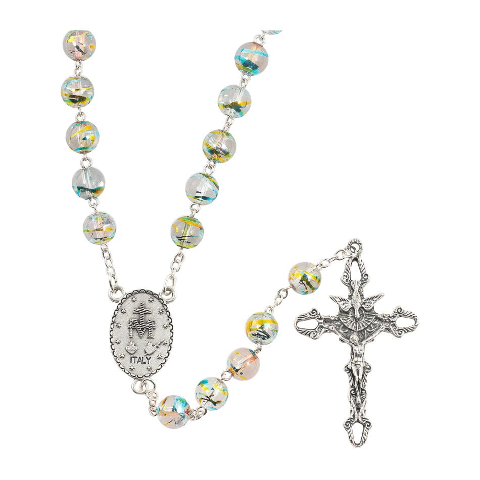 Round Bohemian Glass Rosary Beads