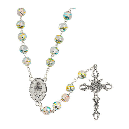 Round Bohemian Glass Rosary Beads