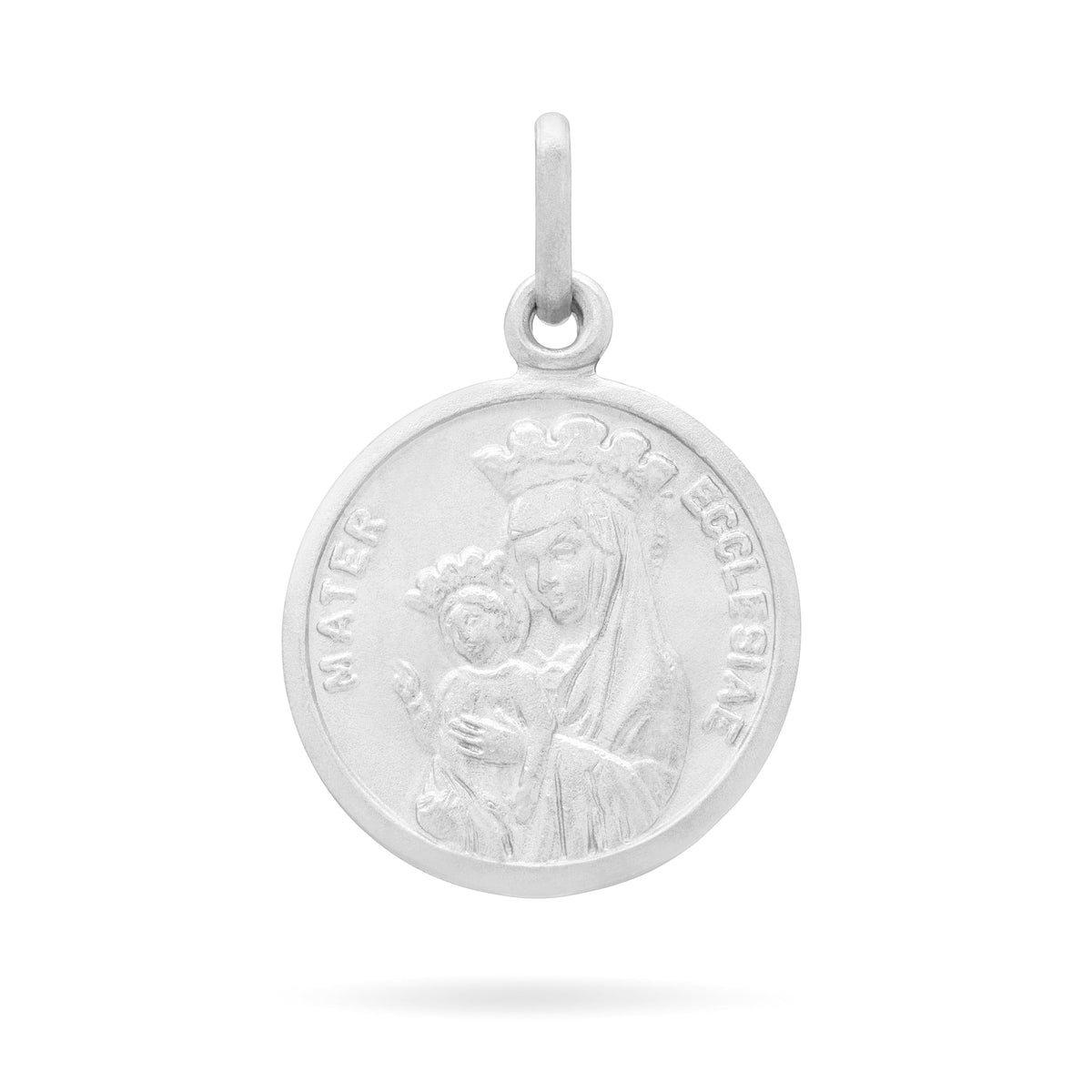 Round Sterling Silver Peace Symbol and Mater Ecclesiae