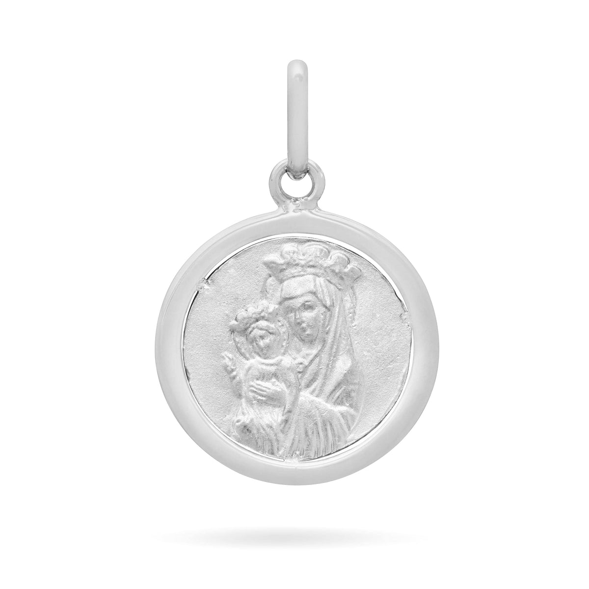 Round Sterling Silver Peace Symbol Medal and Mater Ecclesiae