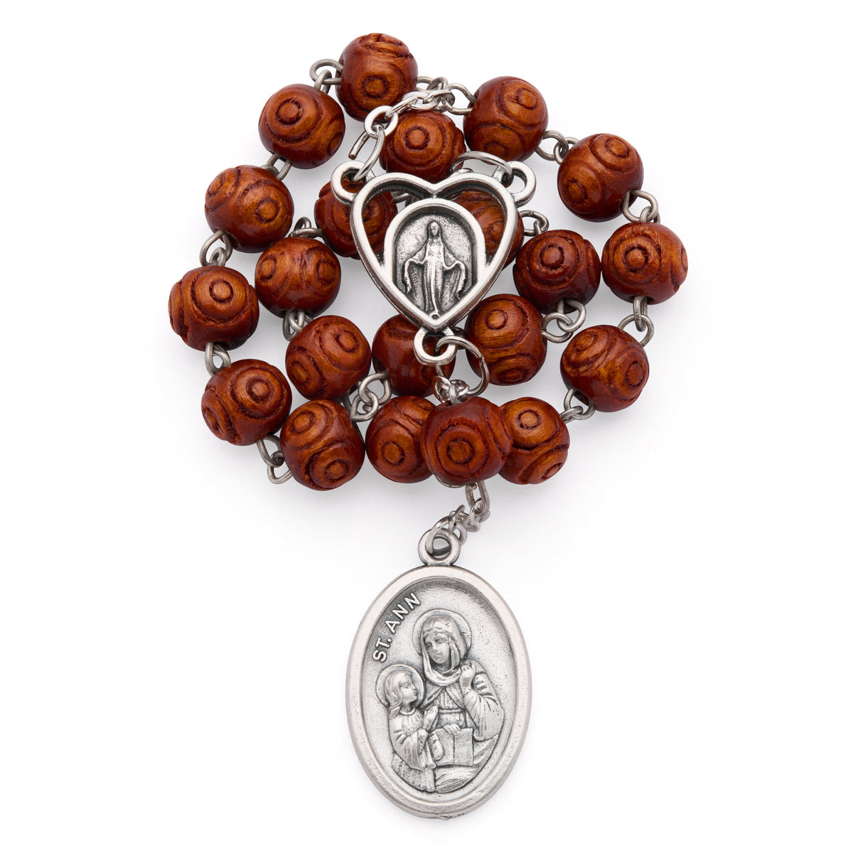 Saint Anne Wooden Devotional Rosary