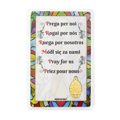 Saint Anthony of Padua Prayer Card