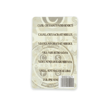 Saint Benedict Face Prayer Card