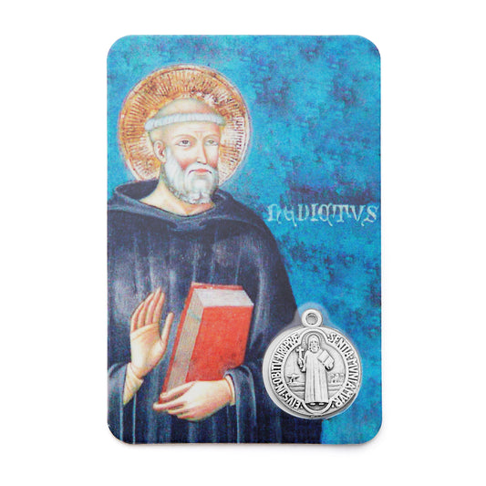 Saint Benedict Prayer Card