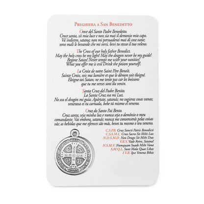 Saint Benedict Prayer Card