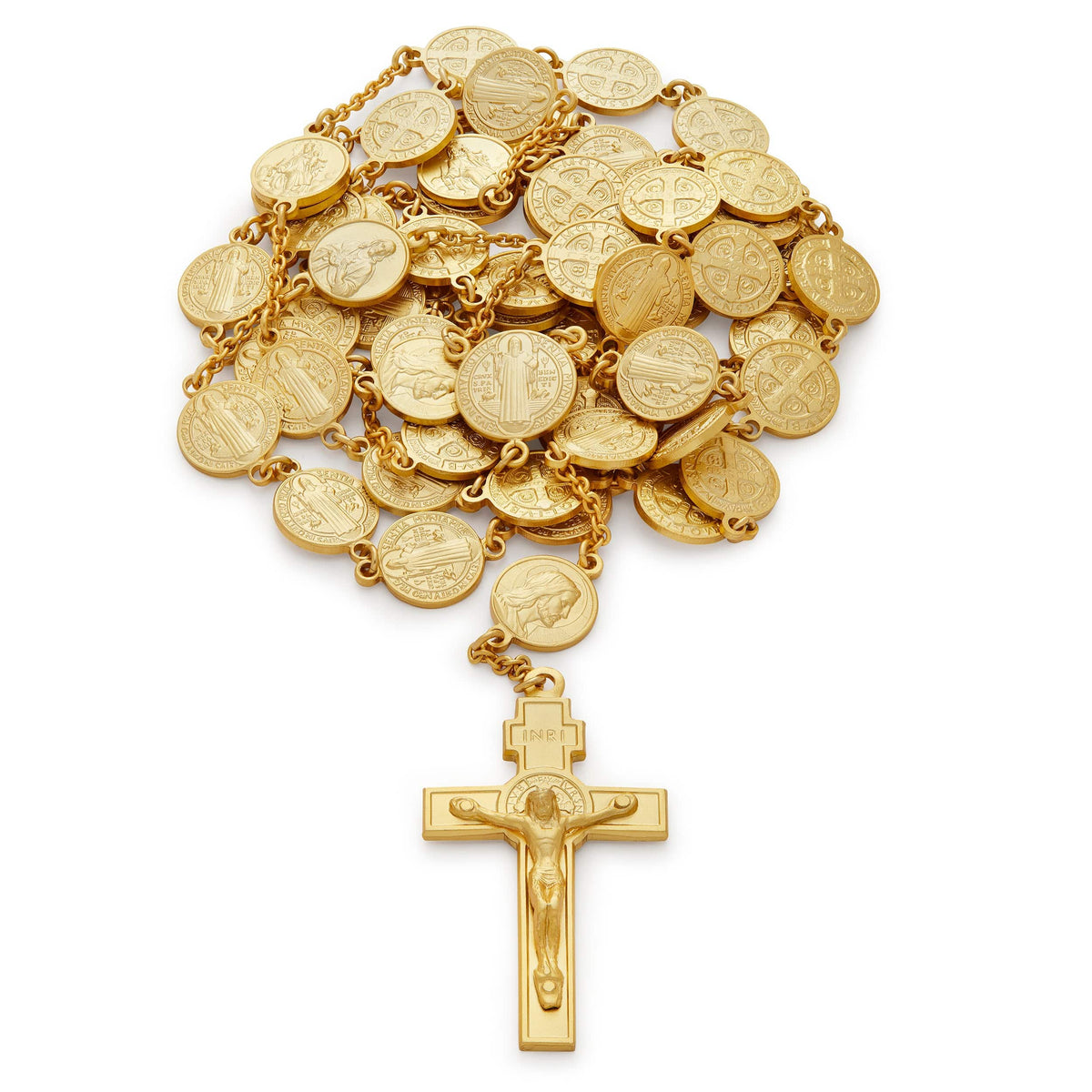 Saint Benedict Silver Rosary