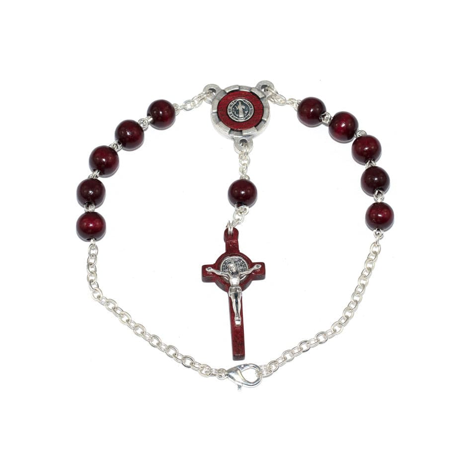 Saint Benedict Wooden Decade Rosary