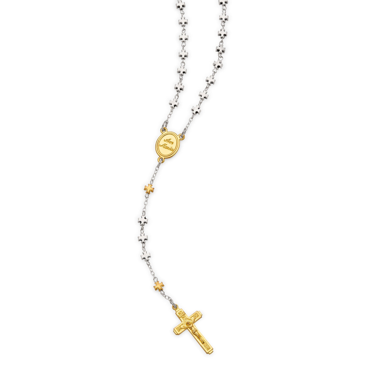 Saint Carlo Acutis Rosary with Cross-Shaped Metal Beads