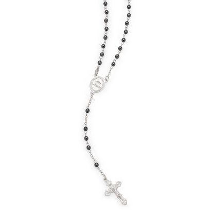 Saint Carlo Acutis Rosary with Hematite Beads