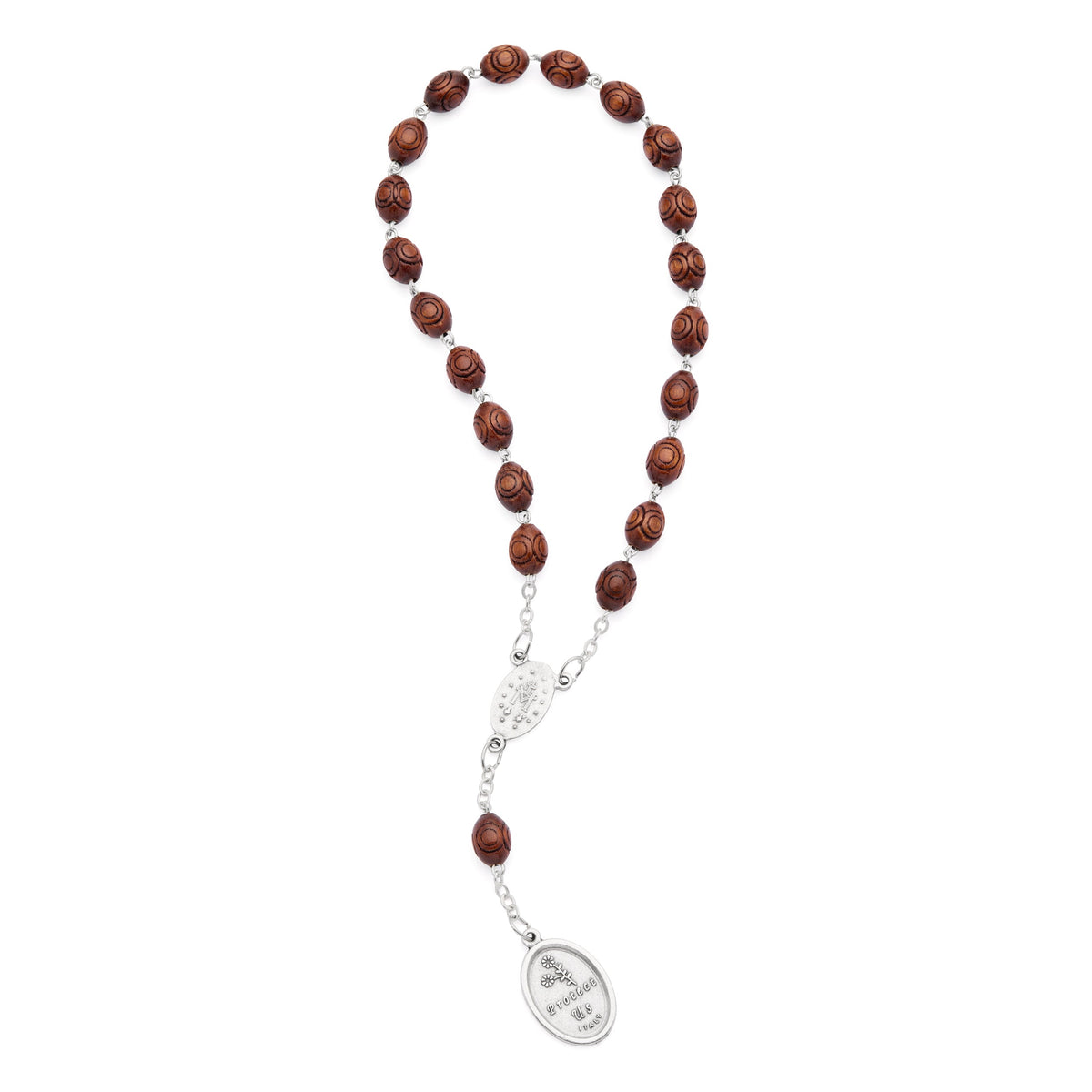 Saint Christopher Wooden Devotional Rosary