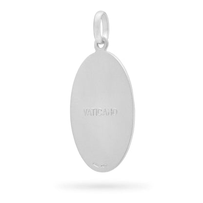 Saint Christopher Oval Sterling Silver Medal
