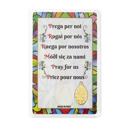 Saint Christopher Prayer Card