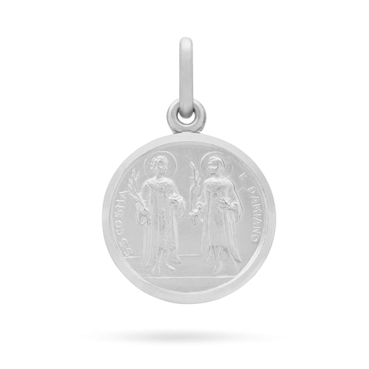 Saint Cosmas and Saint Damian Sterling Silver Medal