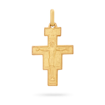 Saint Damien Gold Plated Cross