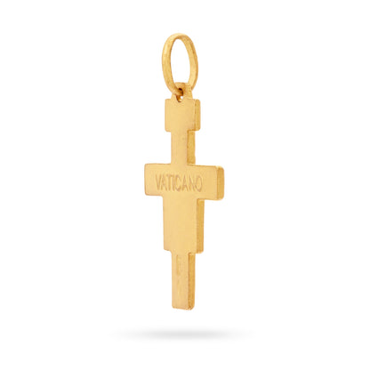 Saint Damien Gold Plated Cross