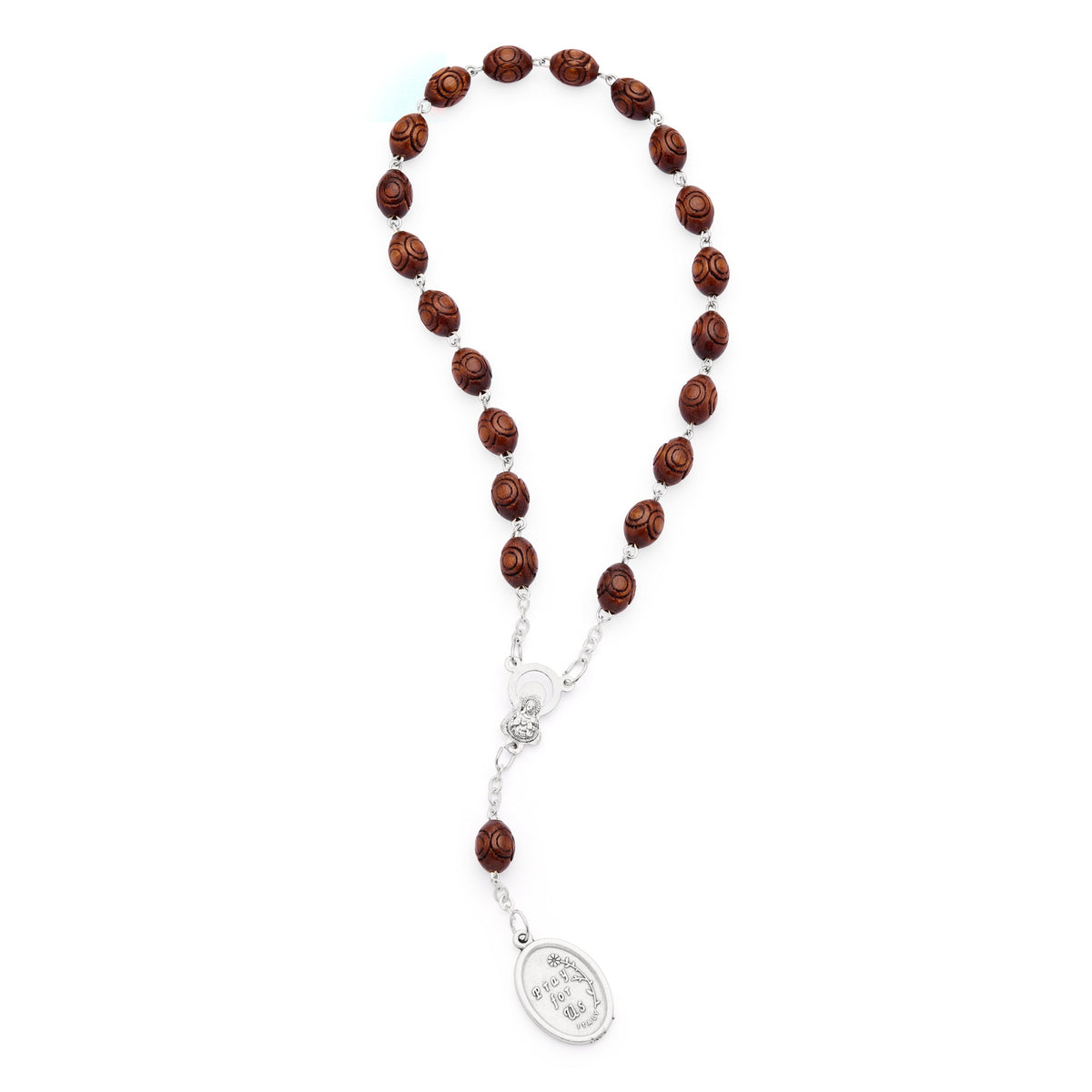 Saint Francis Wooden Devotional Rosary