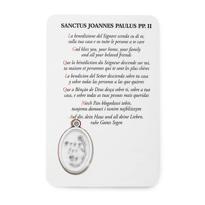Saint John Paul II Plastified Prayer Card