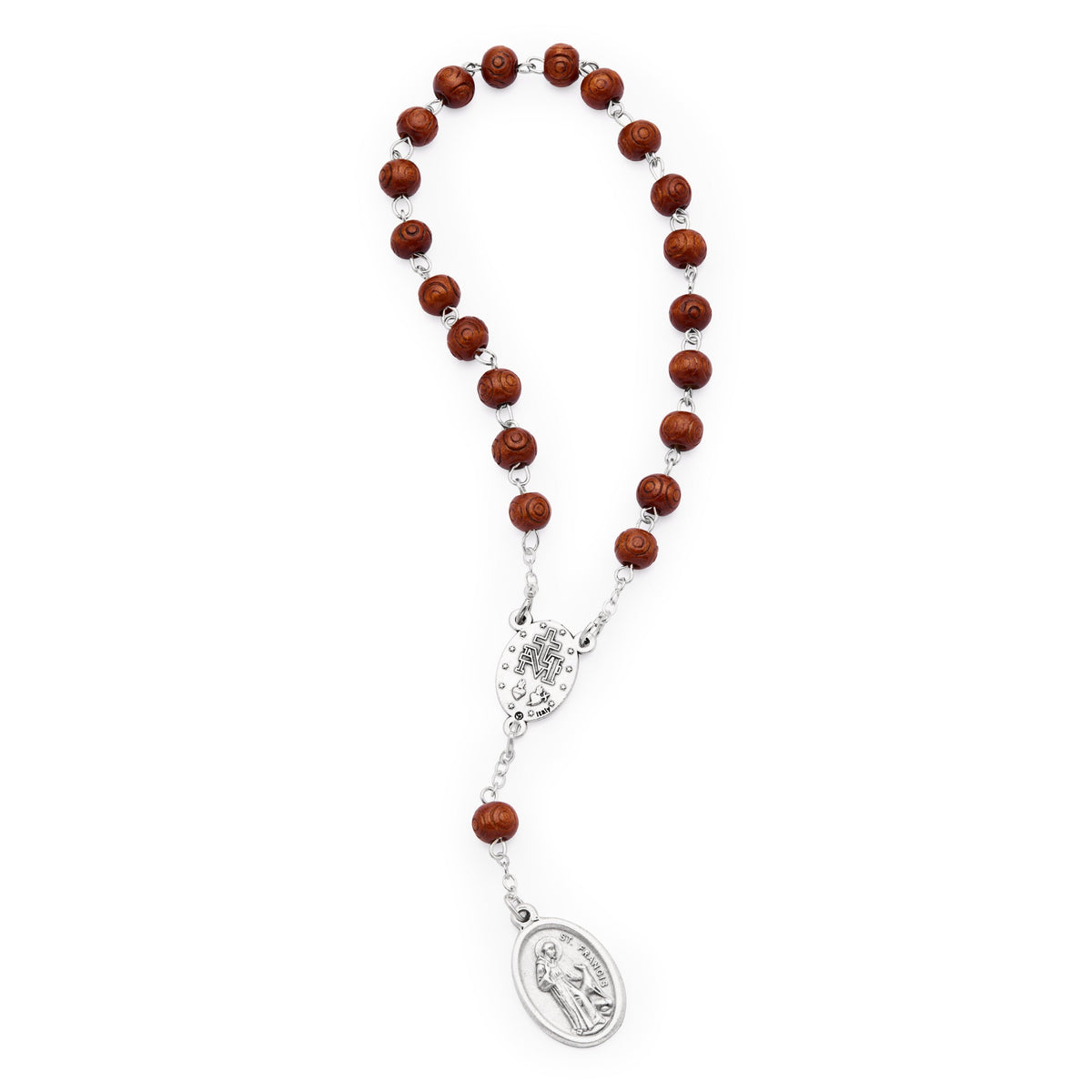 Saint Lucy Wooden Devotional Rosary