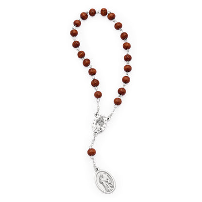 Saint Lucy Wooden Devotional Rosary