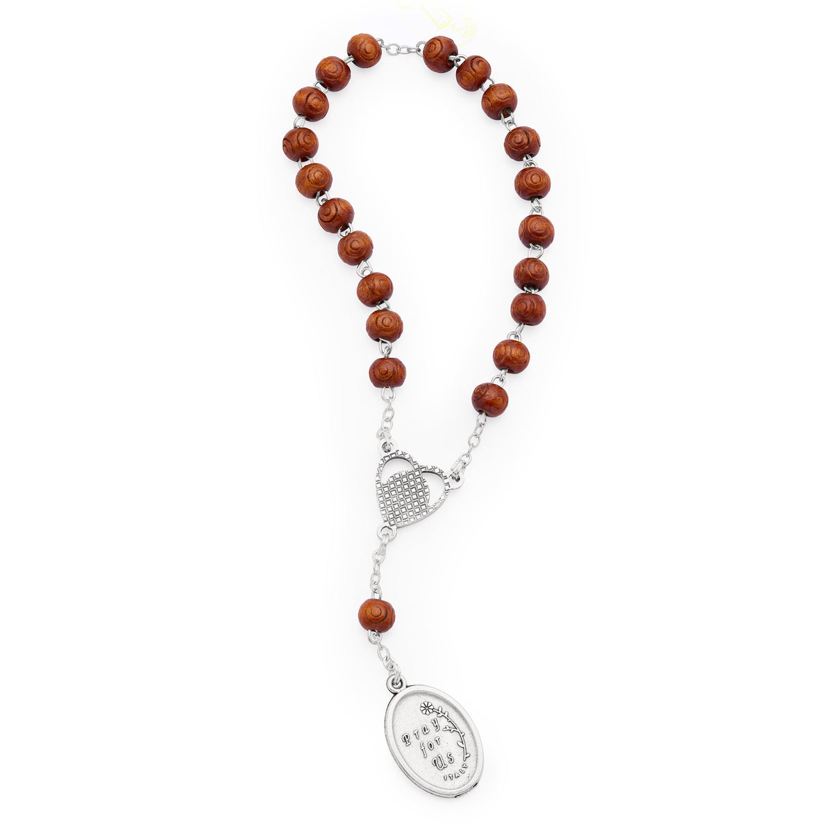 Saint Peregrine Wooden Devotional Rosary