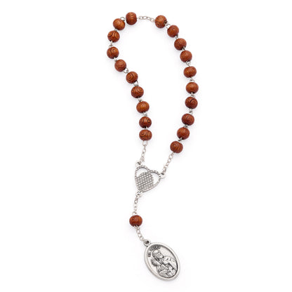 Saint Peter and Saint Paul Wooden Devotional Rosary