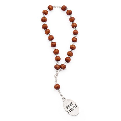 Saint Raphael Wooden Devotional Rosary