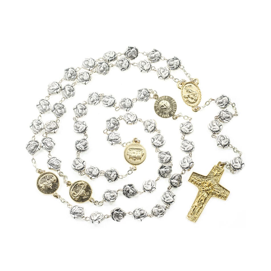 Saint Rita of Cascia Pewter Rosary