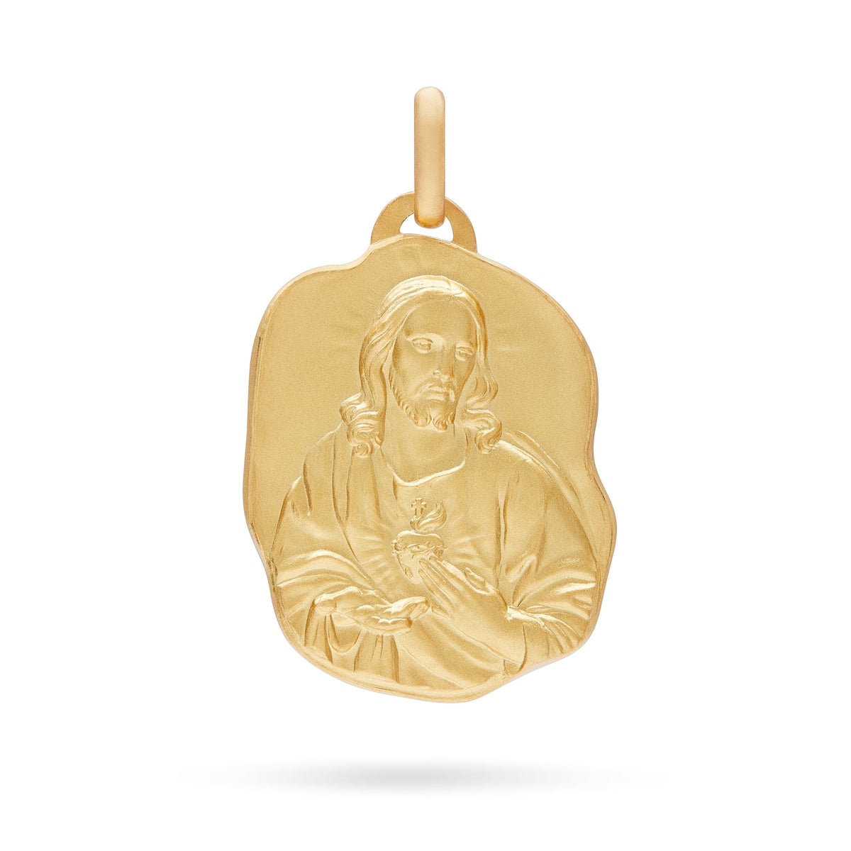 Yellow Gold Irregular Scapular Medal