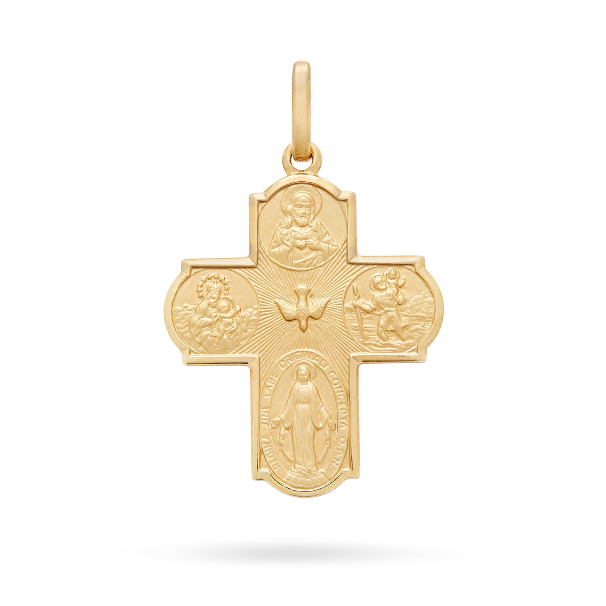 Scapular Gold Plated Cross