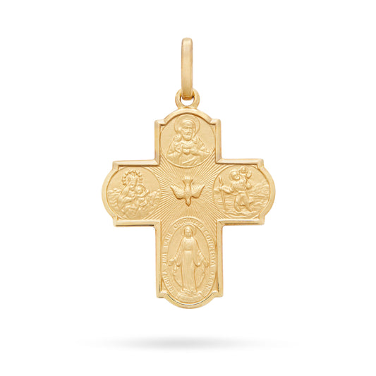 Scapular Gold Plated Cross